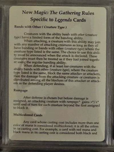 Legends Rules
